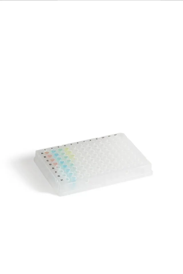 96-well low profile skirted PCR plate